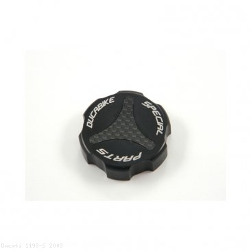 Carbon Inlay Rear Brake Fluid Tank Cap by Ducabike Ducati / 1198 S / 2009