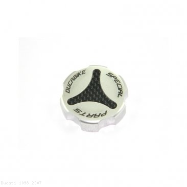 Carbon Inlay Rear Brake Fluid Tank Cap by Ducabike Ducati / 1098 / 2007