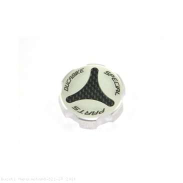 Carbon Inlay Rear Brake Fluid Tank Cap by Ducabike Ducati / Hypermotard 821 SP / 2014