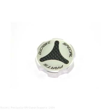 Carbon Inlay Rear Brake Fluid Tank Cap by Ducabike Ducati / Panigale V4 Superleggera / 2020