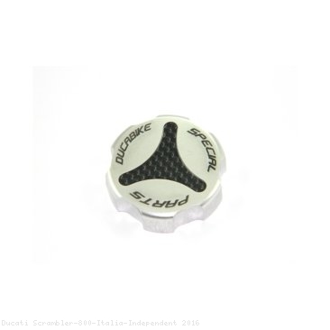 Carbon Inlay Rear Brake Fluid Tank Cap by Ducabike Ducati / Scrambler 800 Italia Independent / 2016