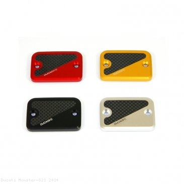 Carbon Inlay Front Brake Fluid Tank Cap by Ducabike Ducati / Monster 821 / 2014