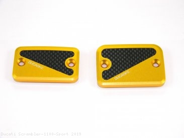 Brake and Clutch Fluid Tank Reservoir Caps by Ducabike Ducati / Scrambler 1100 Sport / 2019