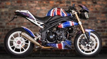 Snake Skin Tank Grip Pads by TechSpec Triumph / Speed Triple R / 2012