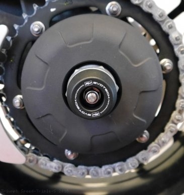 Rear Axle Sliders by Evotech Performance Triumph / Speed Triple S / 2018