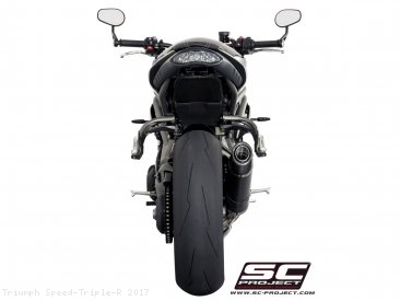 Oval Low Mount Exhaust by SC-Project Triumph / Speed Triple R / 2017