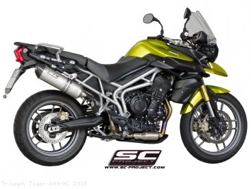 Oval Exhaust by SC-Project Triumph / Tiger 800 XC / 2015