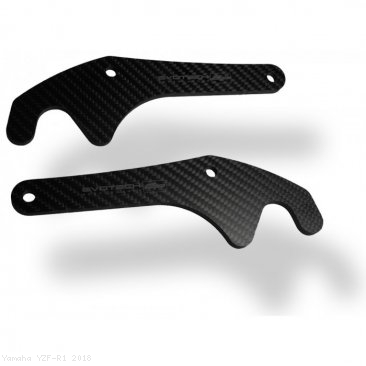 Carbon Fiber GP Style Paddock Stand Plates by Evotech Performance Yamaha / YZF-R1 / 2018