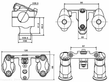 Handlebar Riser by Rizoma Kawasaki / Z900 / 2017