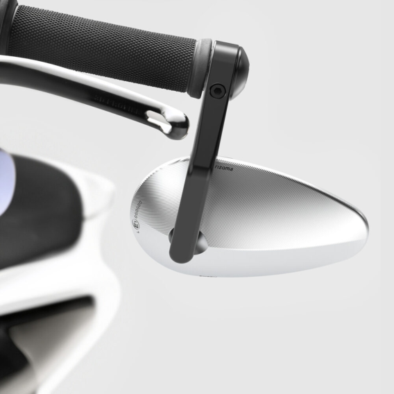 "Reverse Radial" Bar Mount Style Universal Mirror by Rizoma