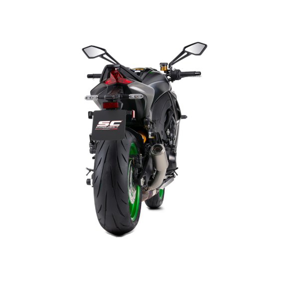 CR-T Slip-On Exhaust with Titanium Mesh Outlet by SC-Project
