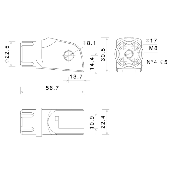 PE724B Rizoma Rider Footpeg Adapter Kit