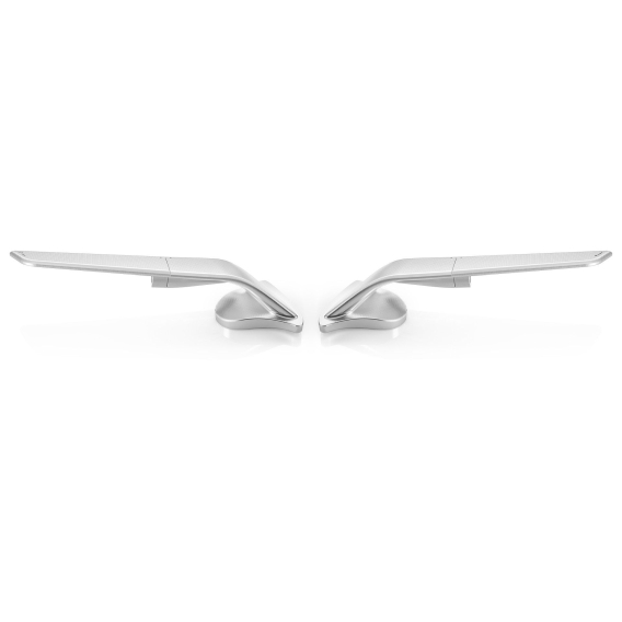 Open Box "STEALTH" Sport Mount Style Winglet Mirror Set by Rizoma