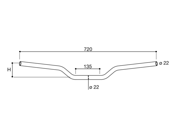 Rizoma Standard Handle Bars 22mm