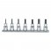 910PE/SB7 Set of 7 hex socket drivers by Beta Tools