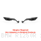"STEALTH" Naked MAX Winglet Mirror Set by Rizoma BMW / R1250R / 2024
