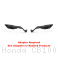 "STEALTH" Naked MAX Winglet Mirror Set by Rizoma Honda / CB1000R / 2025