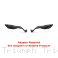 "STEALTH" Naked MAX Winglet Mirror Set by Rizoma Triumph / Trident 660 / 2024