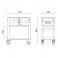 C50S Service tool trolley with 3 drawers by Beta Tools