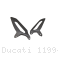Carbon Fiber Heelguards by DBK Special Parts Ducati / 1199 Panigale S / 2015