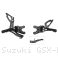 Adjustable Rearsets by Bonamici Suzuki / GSX-R600 / 2016