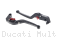 Standard Length Folding Brake And Clutch Lever Set by Evotech Ducati / Multistrada V4 S / 2021