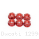 6 Piece Rear Sprocket Carrier Flange Nut Set by DBK Special Parts Ducati / 1299 Panigale / 2015