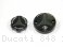 Carbon Inlay Front Brake and Clutch Fluid Tank Cap Set by Ducabike Ducati / 848 / 2008