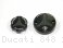 Carbon Inlay Front Brake and Clutch Fluid Tank Cap Set by Ducabike Ducati / 848 / 2009