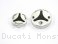 Carbon Inlay Front Brake and Clutch Fluid Tank Cap Set by Ducabike Ducati / Monster 1200 / 2020