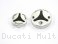 Carbon Inlay Front Brake and Clutch Fluid Tank Cap Set by Ducabike Ducati / Multistrada 1200 / 2013