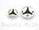 Carbon Inlay Front Brake and Clutch Fluid Tank Cap Set by Ducabike Ducati / Multistrada 1200 S / 2011