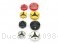 Carbon Inlay Front Brake and Clutch Fluid Tank Cap Set by Ducabike Ducati / 1098 R / 2008