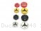 Carbon Inlay Front Brake and Clutch Fluid Tank Cap Set by Ducabike Ducati / 848 / 2008