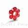 6 Hole Bi-color Rear Sprocket Carrier Flange Cover by Ducabike Ducati / Panigale V4 R / 2019