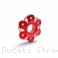 6 Hole Bi-color Rear Sprocket Carrier Flange Cover by Ducabike Ducati / Streetfighter V4 / 2021