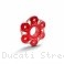 6 Hole Bi-color Rear Sprocket Carrier Flange Cover by Ducabike Ducati / Streetfighter V4 / 2023