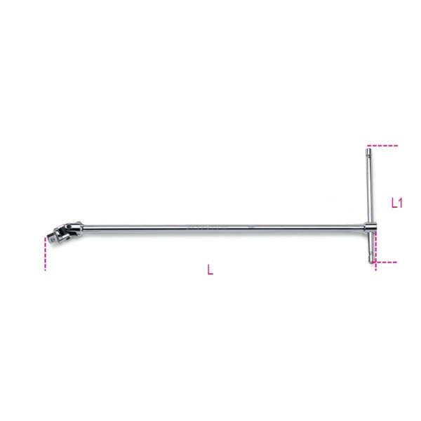 Swiveling socket drive T-handle by Beta Tools