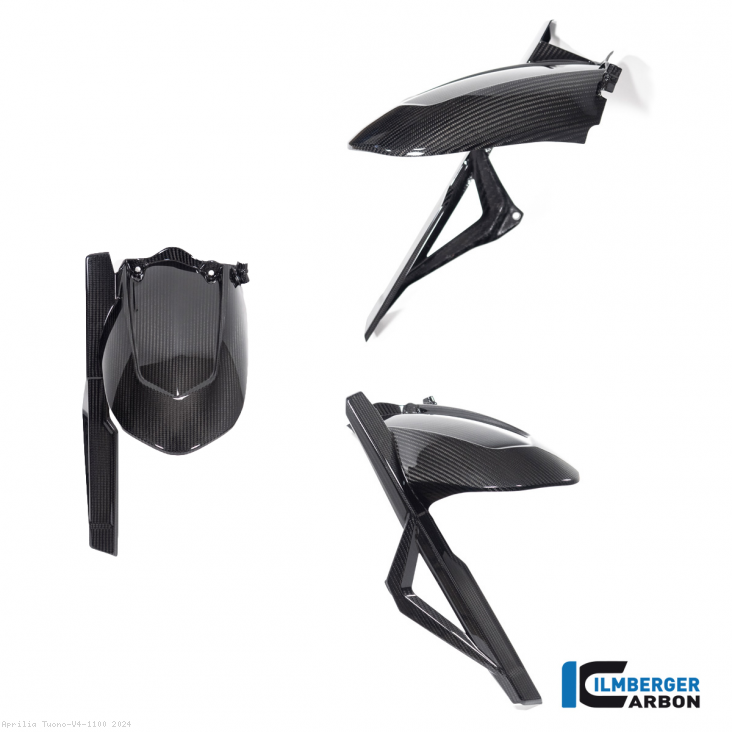 Carbon Fiber Rear Hugger by Ilmberger Carbon Aprilia / Tuono V4 1100 / 2024