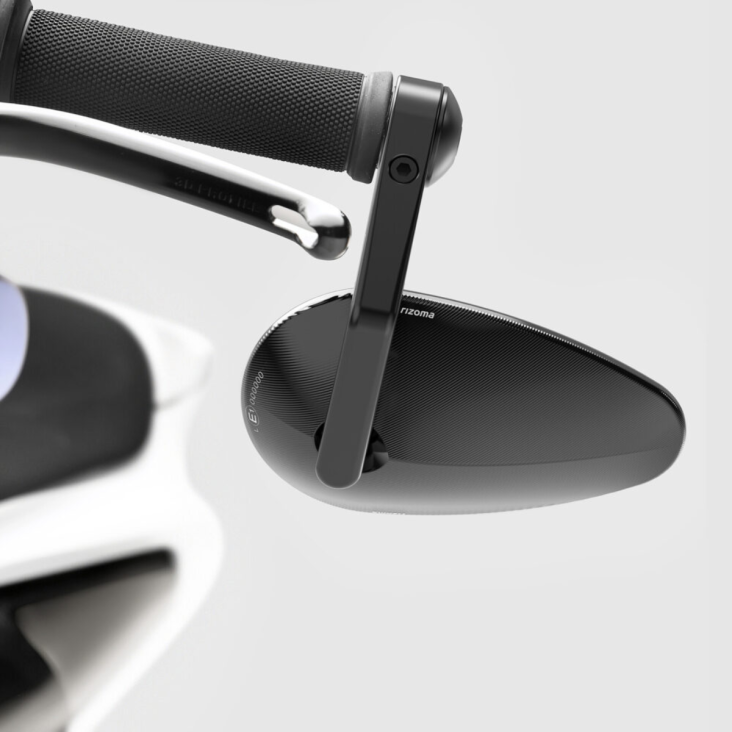 "Reverse Radial" Bar Mount Style Universal Mirror by Rizoma