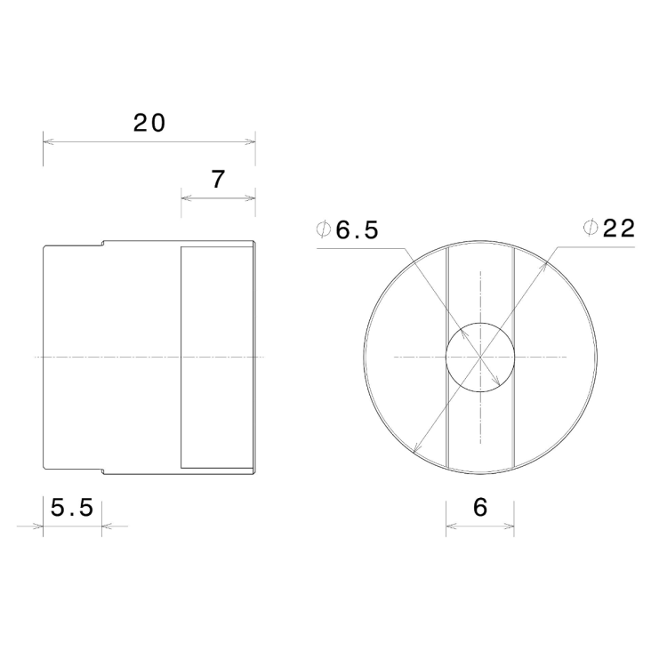 Rizoma End Mount Style Mirror Adapter BS729B