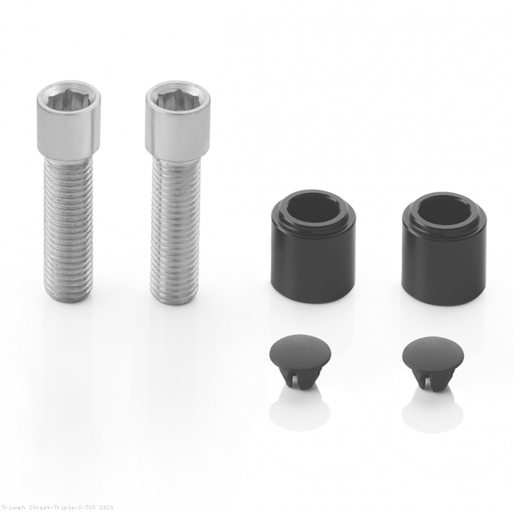 Rizoma "STEALTH" Naked Mount Mirror Adapters Triumph / Street Triple S 765 / 2020