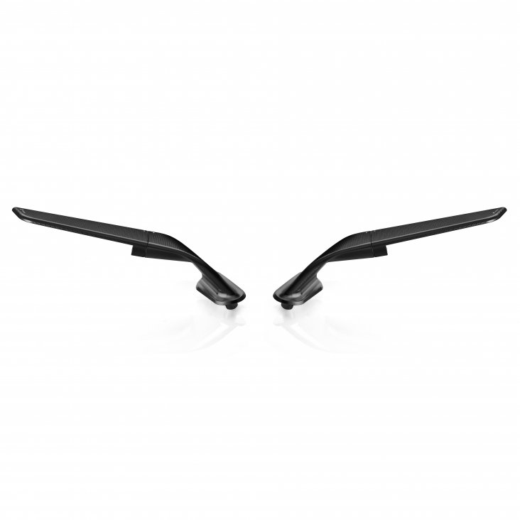 "STEALTH" Sport Mount Style Winglet Mirror Set by Rizoma