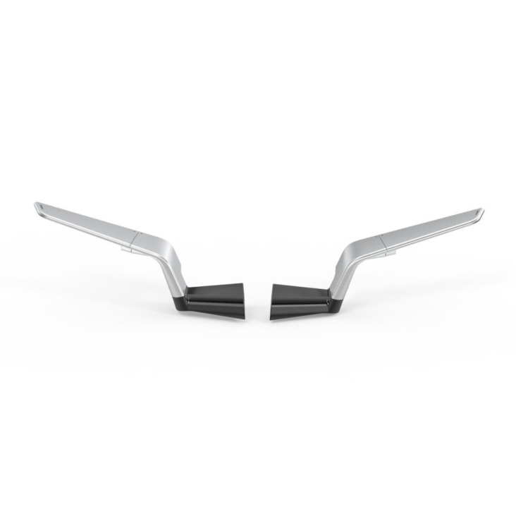 "STEALTH" Sport Mount Style Winglet Mirror Set by Rizoma