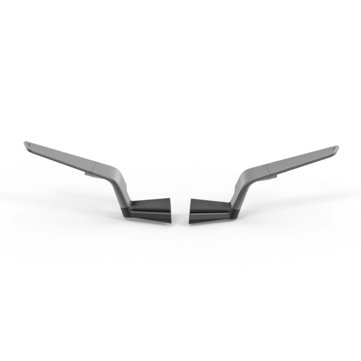 "STEALTH" Sport Mount Style Winglet Mirror Set by Rizoma
