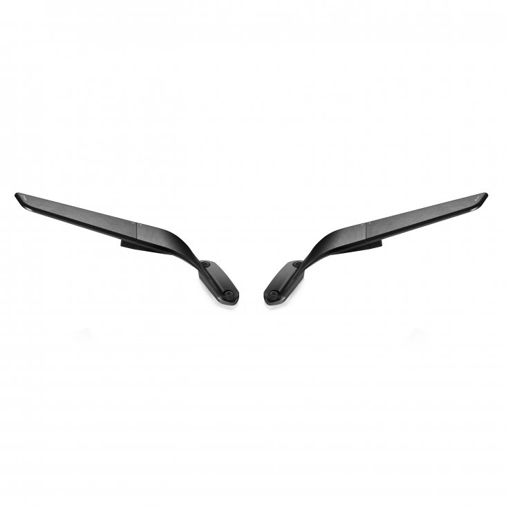 "STEALTH" Sport Mount Style Winglet Mirror Set by Rizoma