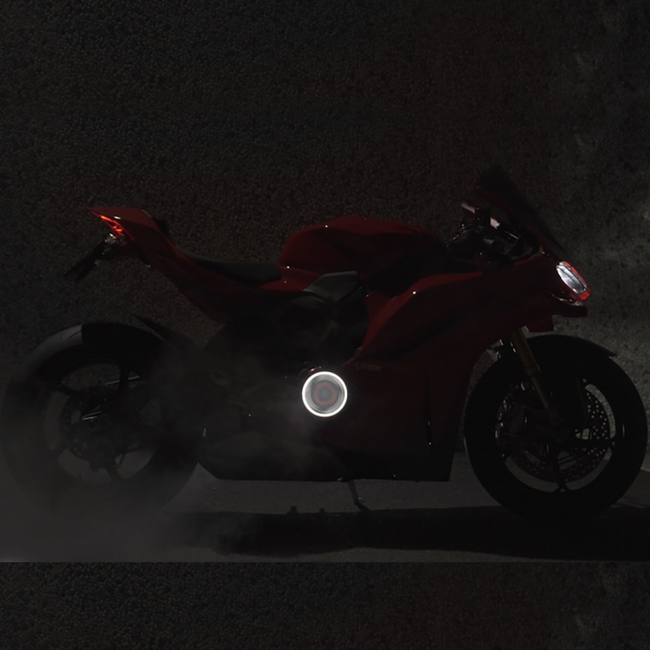 LED EVO Clear Clutch Cover Oil Bath by DBK Special Parts