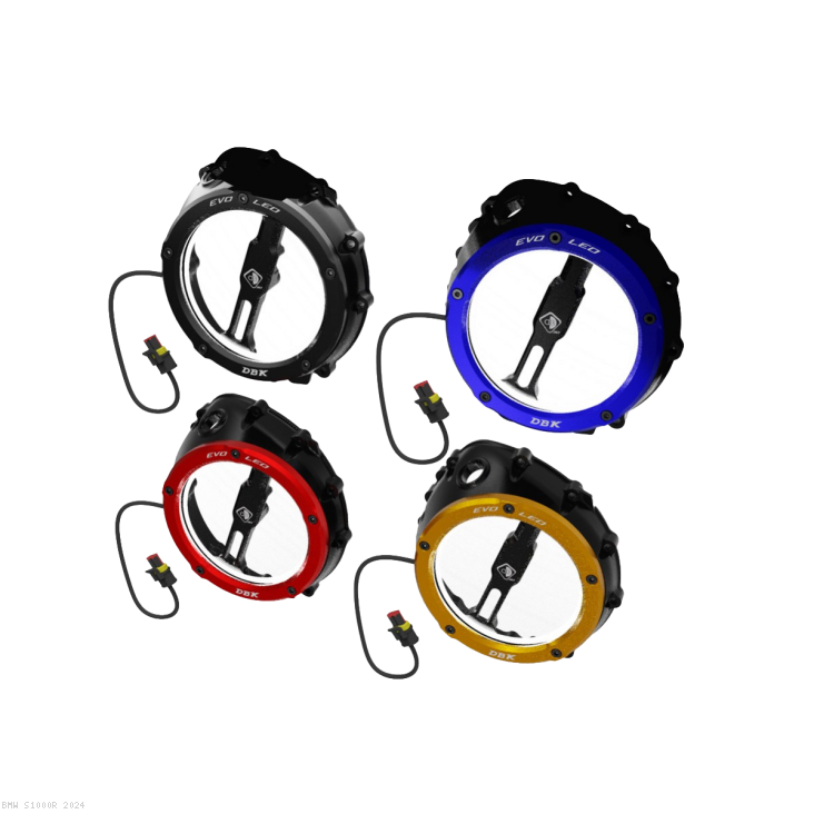 LED EVO Clear Clutch Cover Oil Bath by DBK Special Parts BMW / S1000R / 2024