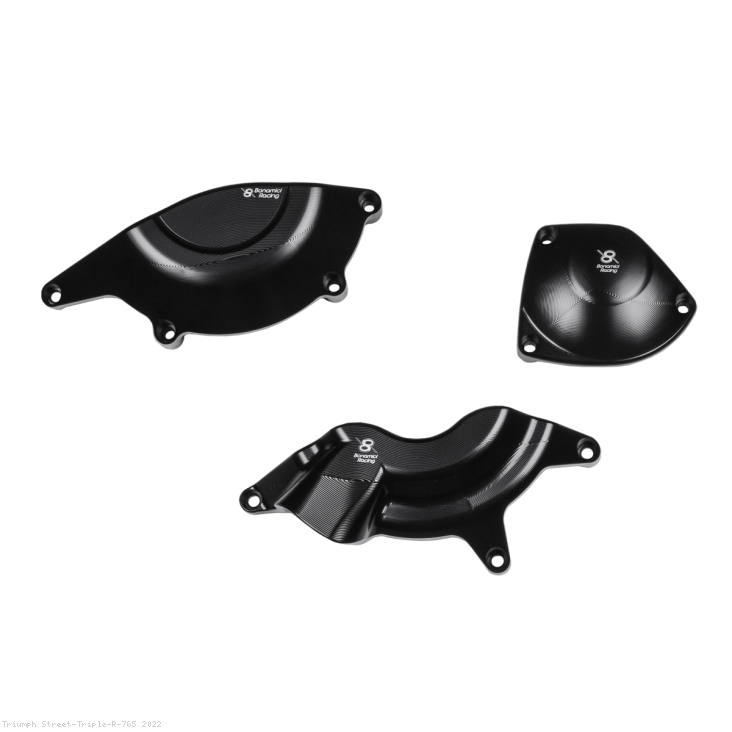 Billet Aluminum Engine Case Savers by Bonamici Triumph / Street Triple R 765 / 2022
