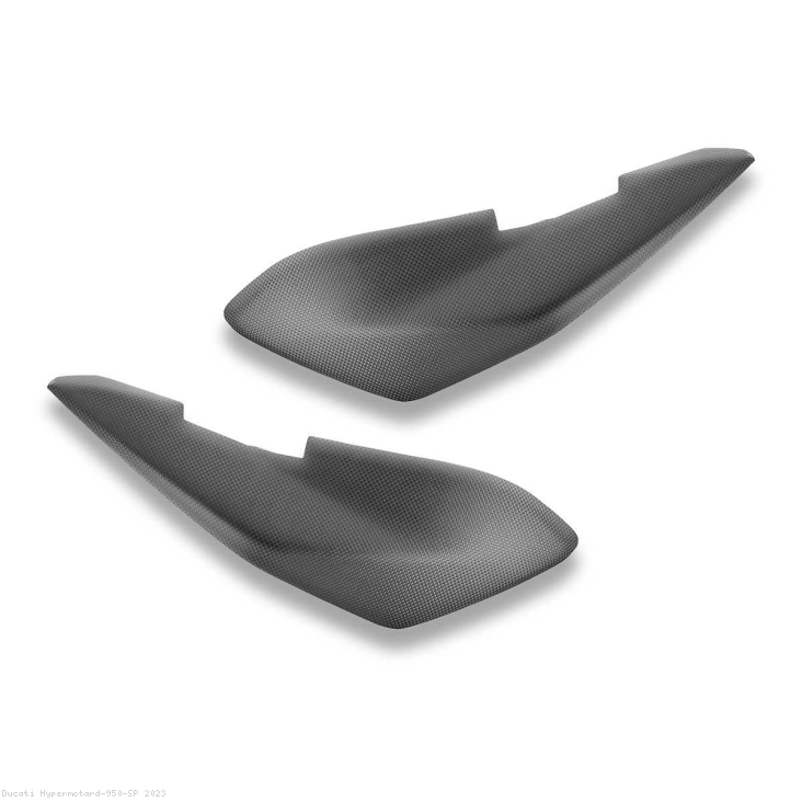 Carbon Fiber Exhaust Covers by DBK Special Parts Ducati / Hypermotard 950 SP / 2023